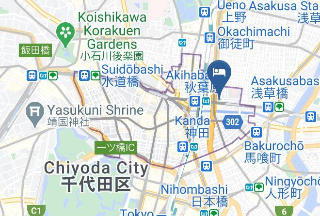 Apa Hotel Akihabara Ekimae Map - Tokyo Met - Chiyoda Ward