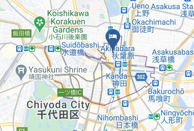 Chiyoda Ward - Apa Hotel Akihabaraeki Denkigaiguchi Maps