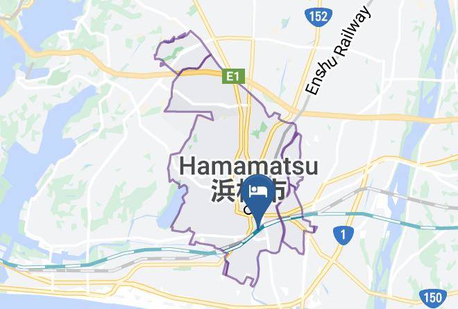 Hamamatsu City Naka Ward - Apa Hotel Hamamatsueki Minami Maps