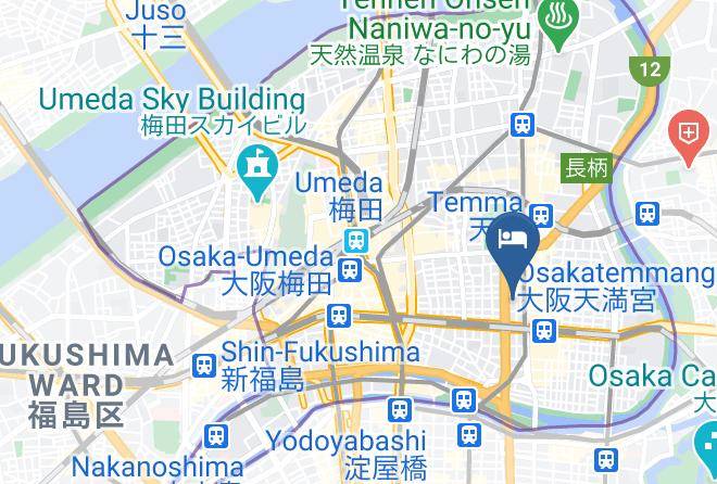Osaka City Kita Ward - Apa Hotel Higashi Umeda Minami Morimachi Ekimae Maps