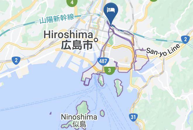 Hiroshima City Minami Ward - Apa Hotel Hiroshima Ekimae Maps
