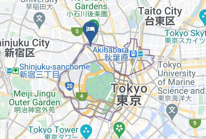 Chiyoda Ward - Apa Hotel Iidabashi Ekimae Maps