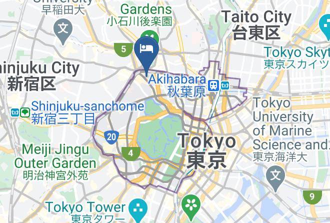 Chiyoda Ward - Apa Hotel Iidabashi Ekiminami Maps