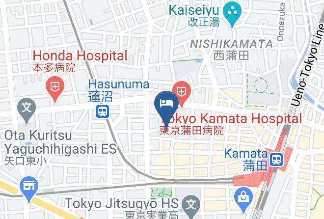Ota Ward - Apa Hotel Kamataeki Nishi Maps