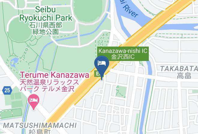 Kanazawa City - Apa Hotel Kanazawa Nishi Maps