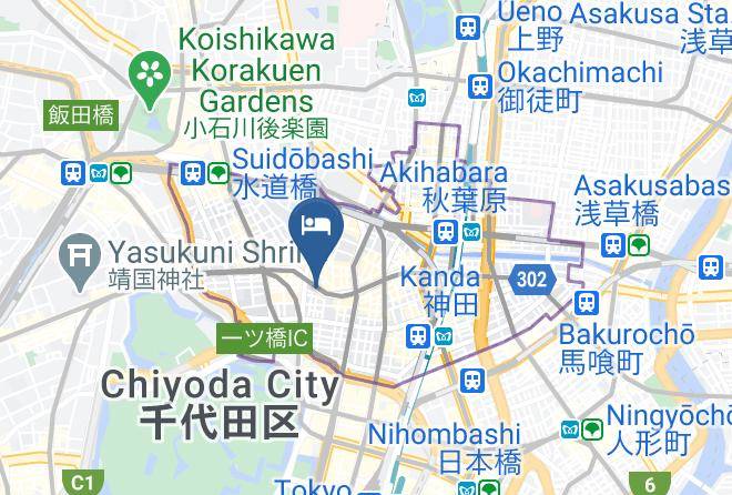 Chiyoda Ward - Apa Hotel Kanda Jimbocho Ekihigashi Maps