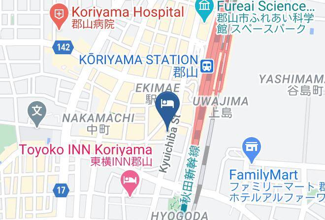 Koriyama City - Apa Hotel Koriyama Ekimae Maps