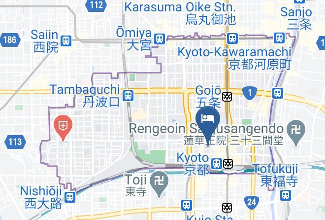 Kyoto City Shimogyo Ward - Apa Hotel Kyoto Eki Kita Maps