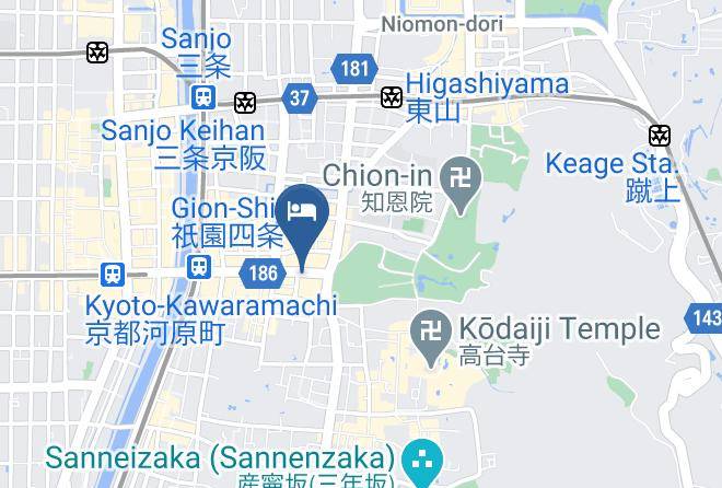 Kyoto City Higashiyama Ward - Apa Hotel Kyoto Gion Excellent Maps