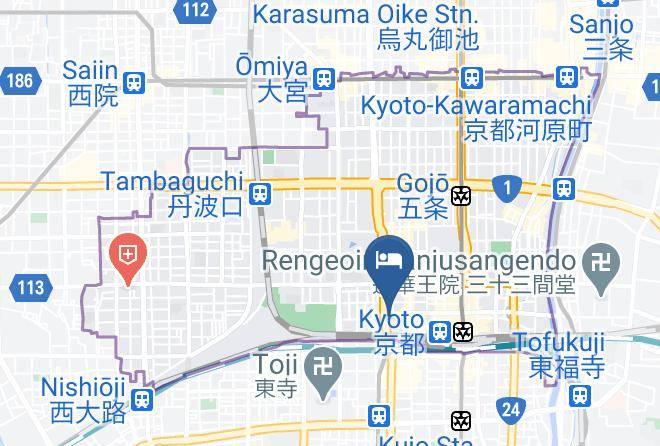Kyoto City Shimogyo Ward - Apa Hotel Kyoto Station Horikawa Dori Maps