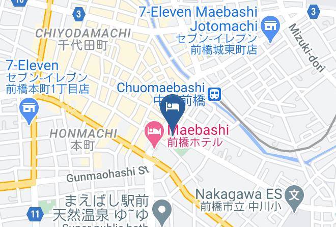 Maebashi City - Apa Hotel Maebashieki Kita Maps