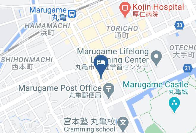 Apa Hotel Marugame Ekimae Dori Map - Kagawa Pref - Marugame City