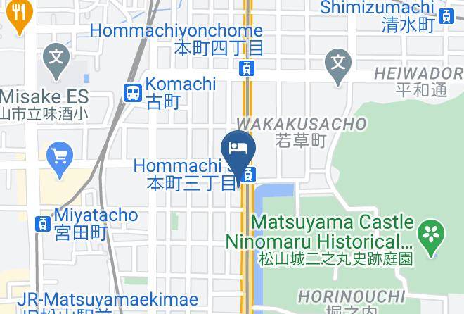Matsuyama City - Apa Hotel Matsuyamajyo Nishi Maps