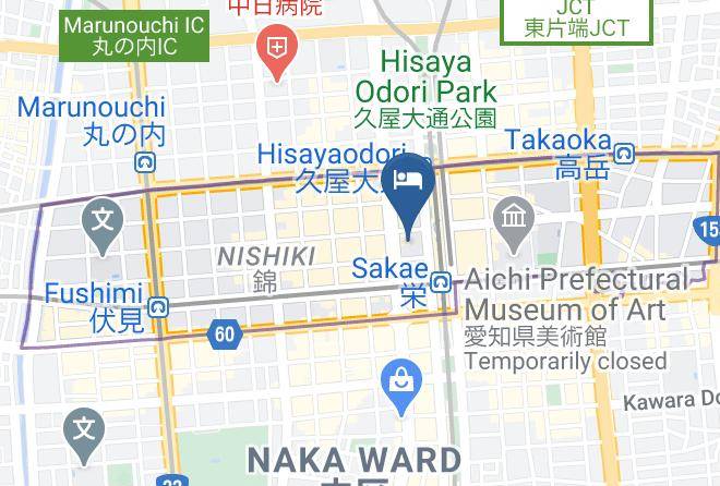 Nagoya City Naka Ward - Apa Hotel Nagoya Nishiki Excellent Maps