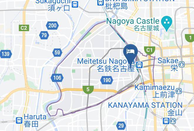 Nagoya City Nakamura Ward - Apa Hotel Nagoya Station Shinkansen Exit Maps