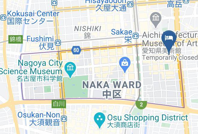 Nagoya City Naka Ward - Apa Hotel Nagoyasakae Higashi Maps