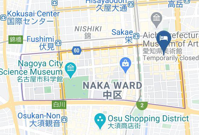 Nagoya City Naka Ward - Apa Hotel Nagoyasakae Maps