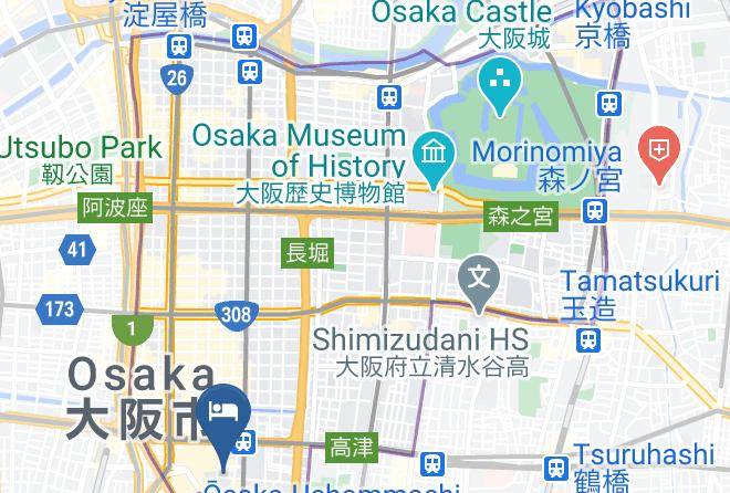 Osaka City Chuo Ward - Apa Hotel Namba Ekihigashi Maps