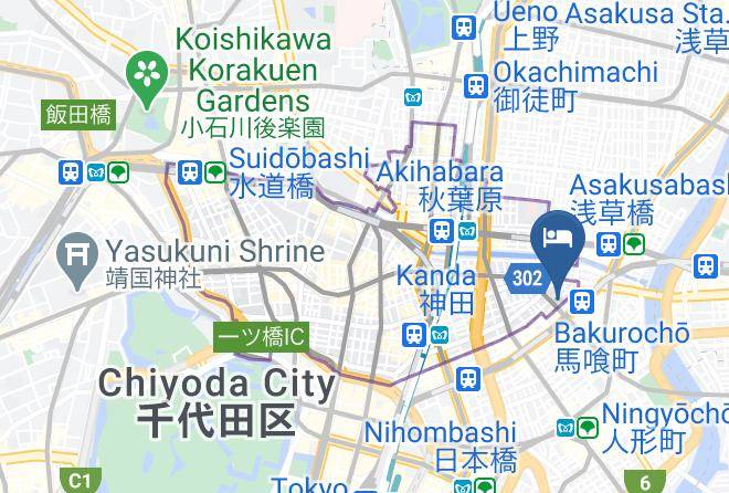 Chiyoda Ward - Apa Hotel Nihonbashi Bakurocho Eki Kita Maps