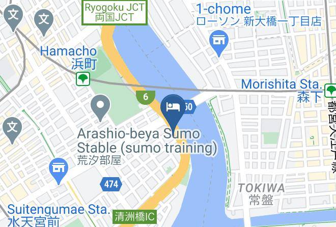 Chuo Ward - Apa Hotel Nihonbashi Hamacho Station South Maps