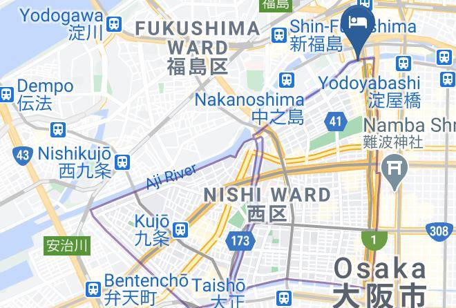 Osaka City Nishi Ward - Apa Hotel Osaka Higobashi Ekimae Maps