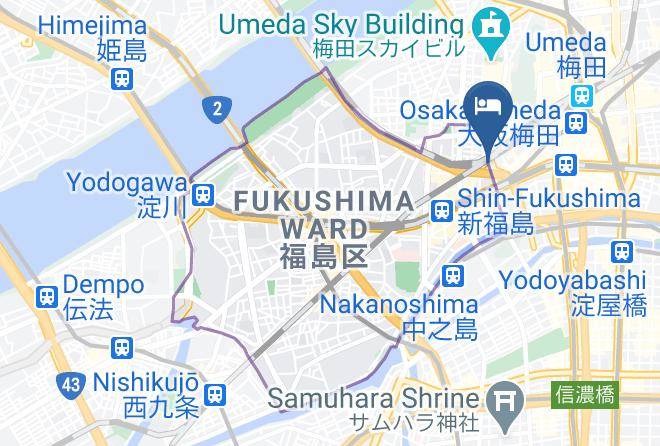 Osaka City Fukushima Ward - Apa Hotel Osaka Umeda Maps