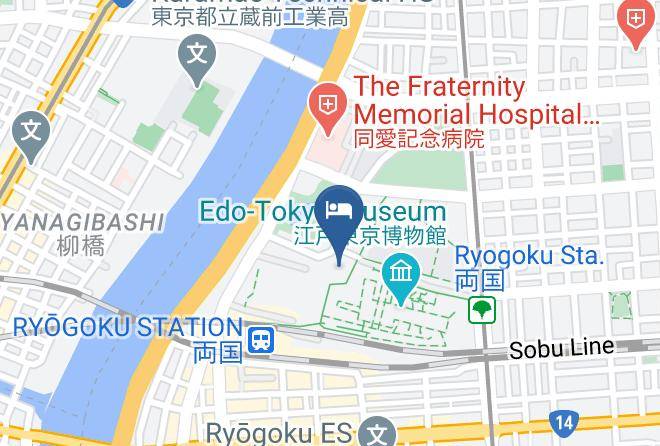 Sumida Ward - Apa Hotel & Resort Ryogoku Eki Tower Maps