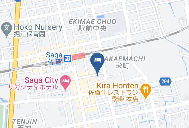 Apa Hotel Saga Eki Minamiguchi Map - Saga Pref - Saga City