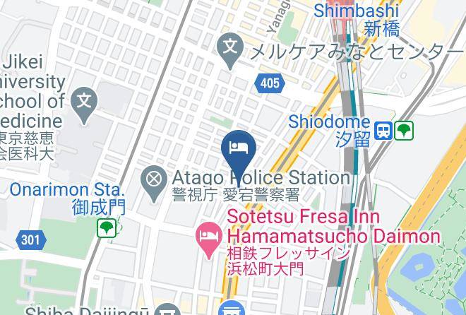 Minato Ward - Apa Hotel Shimbashi Onarimon Maps
