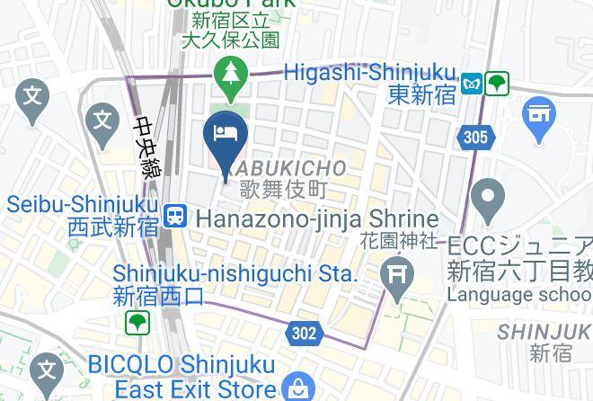 Apa Hotel Shinjuku Kabukicho Tower Map