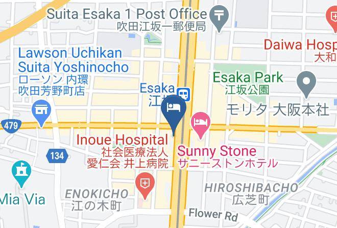 Suita City - Apa Hotel Shinosaka Esaka Ekimae Maps