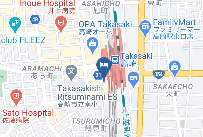 Takasaki City - Apa Hotel Takasaki Ekimae Maps