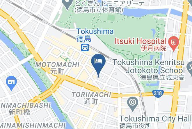 Tokushima City - Apa Hotel Tokushima Station Maps