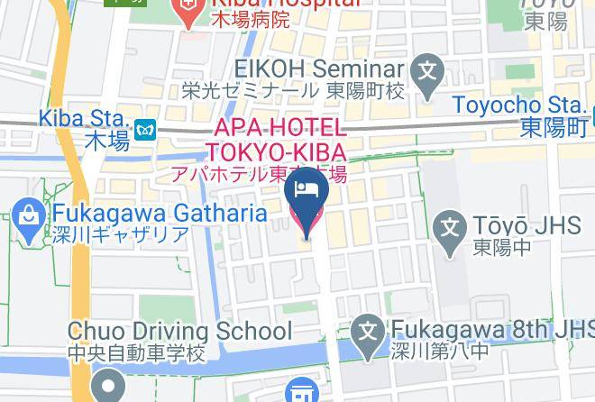 Koto Ward - Apa Hotel Tokyo Kiba Maps