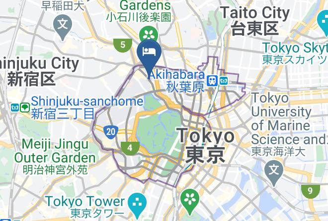 Chiyoda Ward - Apa Hotel Tokyo Kudanshita Maps