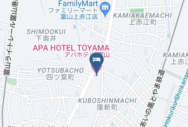 Apa Hotel Toyama Map - Toyama Pref - Toyama City