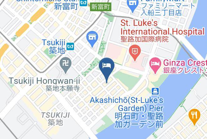 Apa Hotel Tsukiji Eki Minami Map