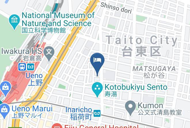 Taito Ward - Apa Hotel Ueno Inaricho Eki Kita Maps