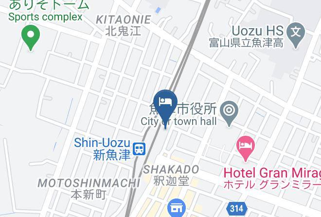 Uozu City - Apa Hotel Uozu Ekimae Maps