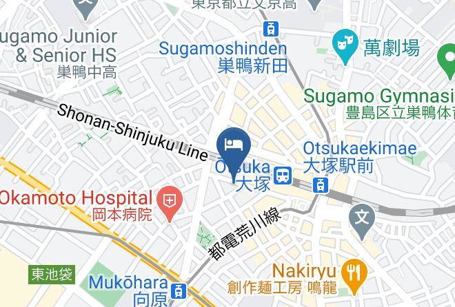Toshima Ward - Apa Hotel Yamanote Otsukaeki Tower Maps