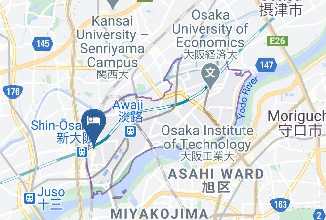 Osaka City Higashiyodogawa Ward - Apa Hotelshin Osaka Ekimae Maps