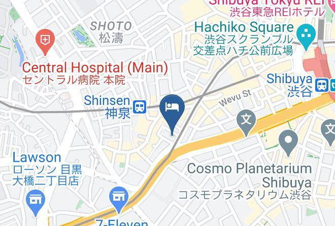 Shibuya Ward - Apa Hotel Shibuya Dogenzakaue Maps