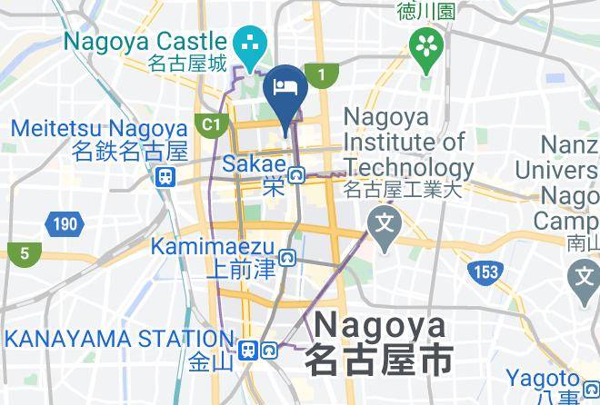 Nagoya City Naka Ward - Apahotel Nagoyasakae Kita Maps