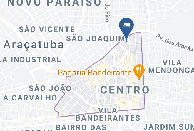 Aracatuba - Aparecida Palace Hotel Maps