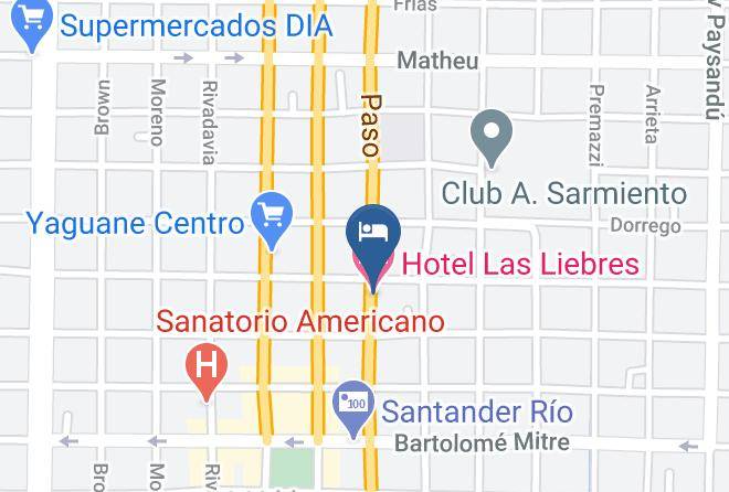 Villaguay - Hotel Las Liebres Maps