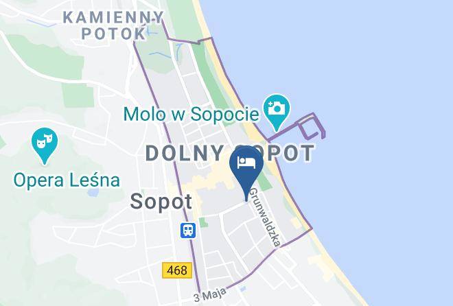 Sopot - Pokoje Przy Plazy Maps