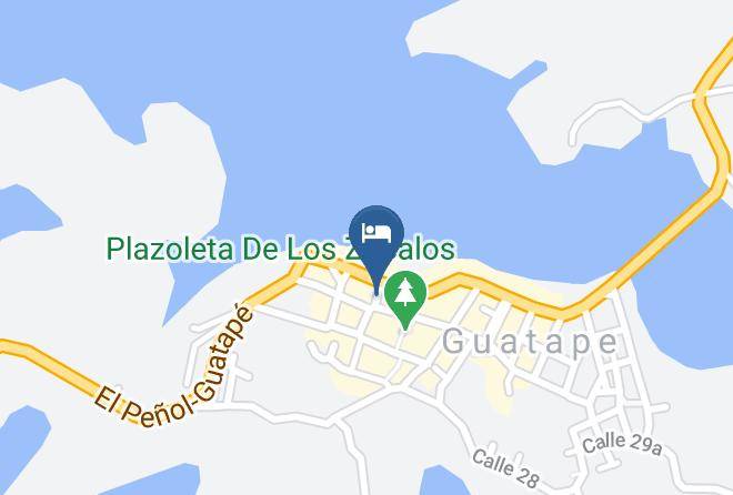 Guatape - La Martinera Plaza Principal Maps