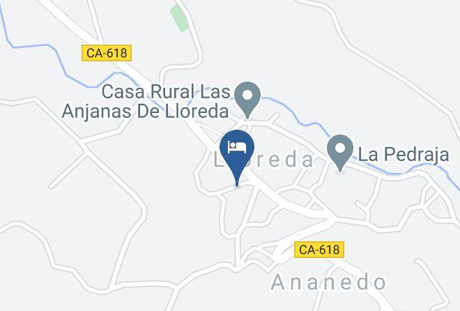 Apartamentos Rurales Las Anjanas De Lloreda Mapa - Cantabria - Santa Maria De Cayon