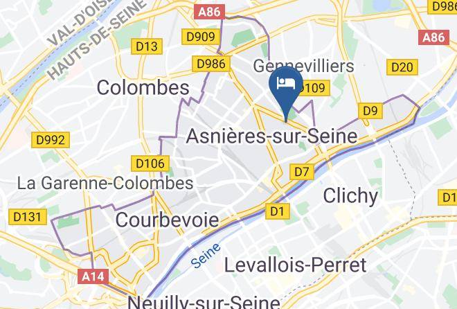 Hauts De Seine - Aparthotel Adagio Access Paris Asnieres Maps