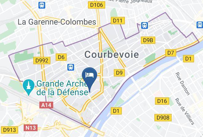 Hauts De Seine - Aparthotel Adagio La Defense Courbevoie Maps